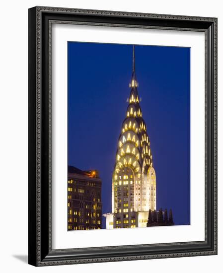 USA, New York, Manhattan, Midtown Skyline and Chrysler Building-Alan Copson-Framed Photographic Print