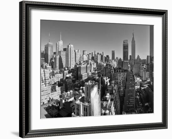 USA, New York, Manhattan, Midtown Skyline Including Empire State Building-Alan Copson-Framed Photographic Print