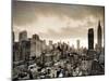 USA, New York, Manhattan, Midtown Skyline Including Empire State Building-Alan Copson-Mounted Photographic Print