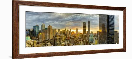 USA, New York, Manhattan, Midtown Skyline Including Empire State Building-Alan Copson-Framed Photographic Print