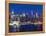 USA, New York, Manhattan, Midtown Skyline with the Empitre State Building across the Hudson River-Alan Copson-Framed Premier Image Canvas