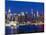 USA, New York, Manhattan, Midtown Skyline with the Empitre State Building across the Hudson River-Alan Copson-Mounted Photographic Print