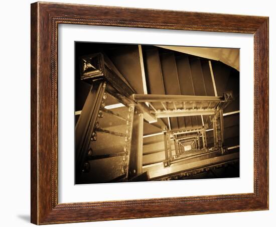 USA, New York, Manhattan, Midtown, Staircase-Alan Copson-Framed Photographic Print
