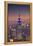 Usa, New York, Manhattan, Top of the Rock Observatory, Midtown Manhattan and Empire State Building-Michele Falzone-Framed Premier Image Canvas