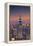 Usa, New York, Manhattan, Top of the Rock Observatory, Midtown Manhattan and Empire State Building-Michele Falzone-Framed Premier Image Canvas