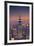 Usa, New York, Manhattan, Top of the Rock Observatory, Midtown Manhattan and Empire State Building-Michele Falzone-Framed Photographic Print