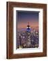 Usa, New York, Manhattan, Top of the Rock Observatory, Midtown Manhattan and Empire State Building-Michele Falzone-Framed Photographic Print