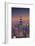 Usa, New York, Manhattan, Top of the Rock Observatory, Midtown Manhattan and Empire State Building-Michele Falzone-Framed Photographic Print