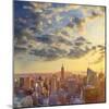 Usa, New York, Manhattan, Top of the Rock Observatory, Midtown Manhattan and Empire State Building-Michele Falzone-Mounted Photographic Print