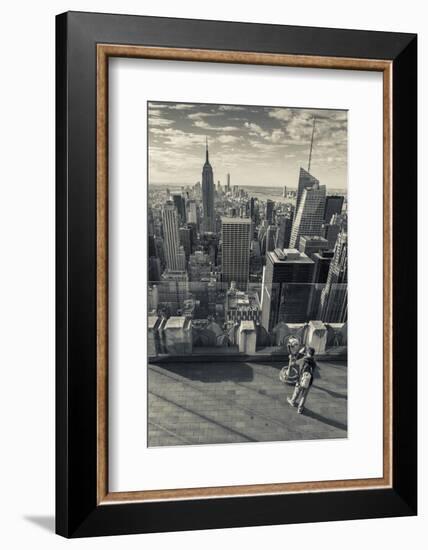 USA, New York, Manhattan View from Atop the 30 Rock Viewing Platform-Walter Bibikow-Framed Photographic Print