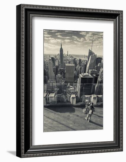 USA, New York, Manhattan View from Atop the 30 Rock Viewing Platform-Walter Bibikow-Framed Photographic Print