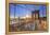 Usa, New York, New York City, Brooklyn Bridge-Michele Falzone-Framed Premier Image Canvas