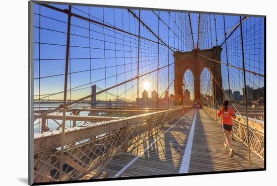 Usa, New York, New York City, Brooklyn Bridge-Michele Falzone-Mounted Photographic Print