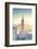 Usa, New York, New York City, Empire State Building and Midtown Manhattan Skyline-Michele Falzone-Framed Photographic Print