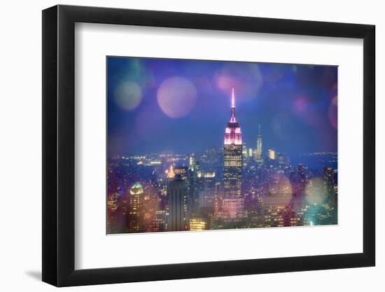 Usa, New York, New York City, Empire State Building and Midtown Manhattan Skyline-Michele Falzone-Framed Photographic Print