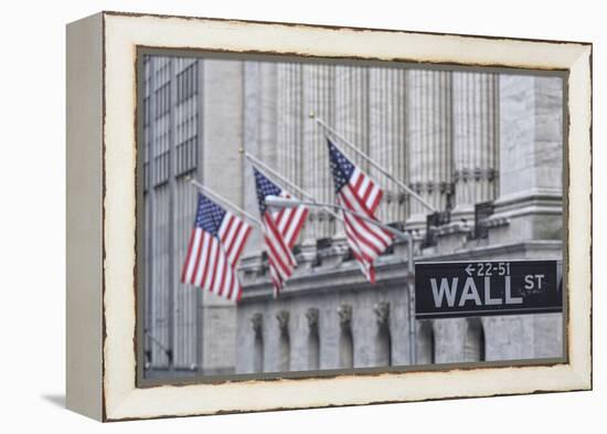 Usa, New York, New York City, Lower Manhattan, Wall Street-Michele Falzone-Framed Premier Image Canvas