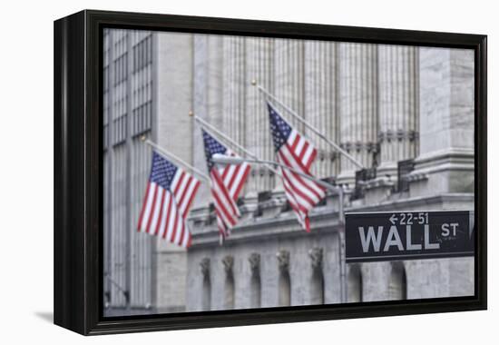 Usa, New York, New York City, Lower Manhattan, Wall Street-Michele Falzone-Framed Premier Image Canvas