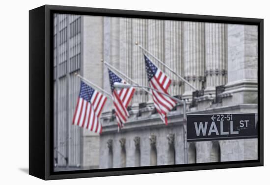 Usa, New York, New York City, Lower Manhattan, Wall Street-Michele Falzone-Framed Premier Image Canvas