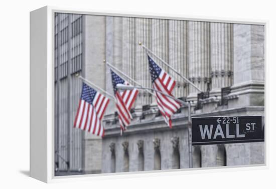 Usa, New York, New York City, Lower Manhattan, Wall Street-Michele Falzone-Framed Premier Image Canvas
