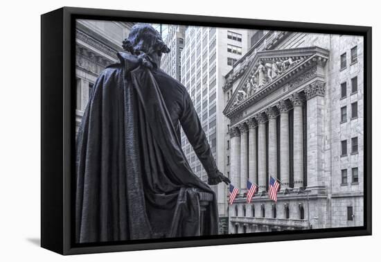 Usa, New York, New York City, Lower Manhattan, Wall Street-Michele Falzone-Framed Premier Image Canvas