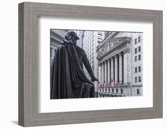 Usa, New York, New York City, Lower Manhattan, Wall Street-Michele Falzone-Framed Photographic Print