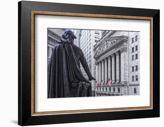 Usa, New York, New York City, Lower Manhattan, Wall Street-Michele Falzone-Framed Photographic Print