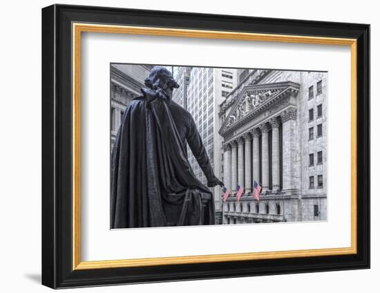 Usa, New York, New York City, Lower Manhattan, Wall Street-Michele Falzone-Framed Photographic Print