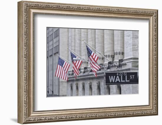 Usa, New York, New York City, Lower Manhattan, Wall Street-Michele Falzone-Framed Photographic Print