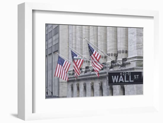 Usa, New York, New York City, Lower Manhattan, Wall Street-Michele Falzone-Framed Photographic Print