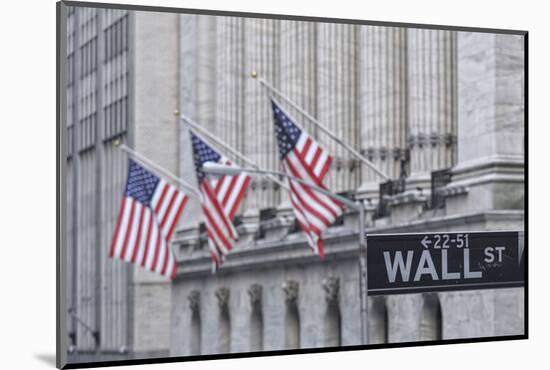 Usa, New York, New York City, Lower Manhattan, Wall Street-Michele Falzone-Mounted Photographic Print