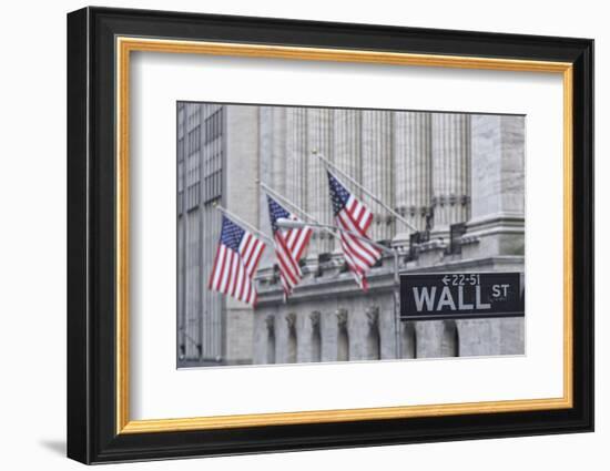 Usa, New York, New York City, Lower Manhattan, Wall Street-Michele Falzone-Framed Photographic Print