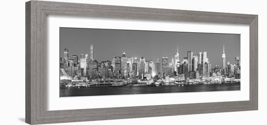 Usa, New York, New York City, Manhattan Skyline from New Jersey-Michele Falzone-Framed Photographic Print