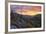 USA, New York State. Sunrise on Mount Baxter in autumn, Adirondack Mountains.-Chris Murray-Framed Premium Photographic Print