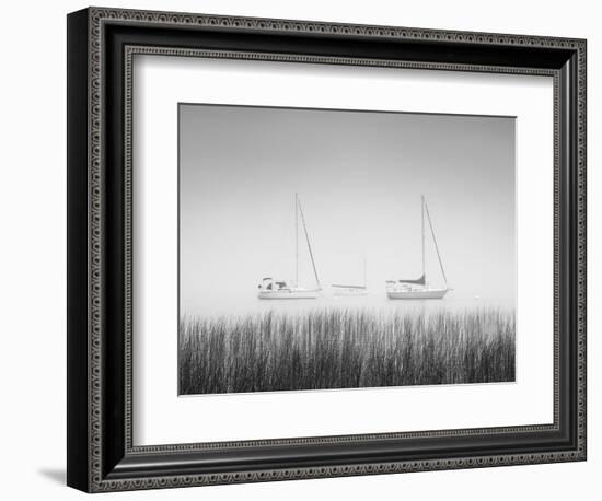 USA, New York State. Three sailboats, St. Lawrence River, Thousand Islands.-Chris Murray-Framed Photographic Print