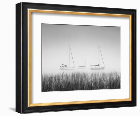 USA, New York State. Three sailboats, St. Lawrence River, Thousand Islands.-Chris Murray-Framed Photographic Print