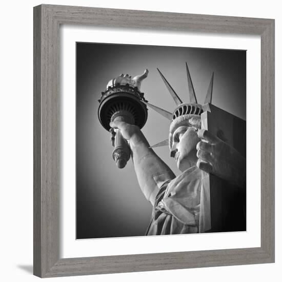 USA, New York, Statue of Liberty-Alan Copson-Framed Photographic Print