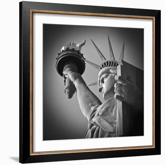 USA, New York, Statue of Liberty-Alan Copson-Framed Photographic Print