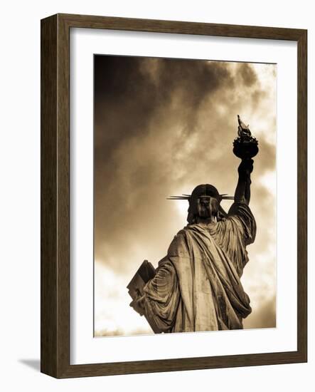 USA, New York, Statue of Liberty-Alan Copson-Framed Photographic Print