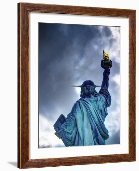 USA, New York, Statue of Liberty-Alan Copson-Framed Photographic Print