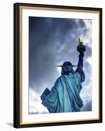 USA, New York, Statue of Liberty-Alan Copson-Framed Photographic Print