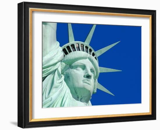 USA, New York, Statue of Liberty-Alan Copson-Framed Photographic Print