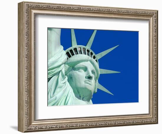 USA, New York, Statue of Liberty-Alan Copson-Framed Photographic Print