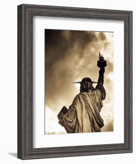 USA, New York, Statue of Liberty-Alan Copson-Framed Photographic Print