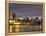 USA, New York. The Brooklyn Bridge and New York City skyline from DUMBO.-Hollice Looney-Framed Premier Image Canvas