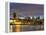 USA, New York. The Brooklyn Bridge and New York City skyline from DUMBO.-Hollice Looney-Framed Premier Image Canvas