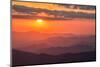 USA, North Carolina, Great Smoky Mountains National Park. Autumn sunset from Clingmans Dome-Ann Collins-Mounted Photographic Print