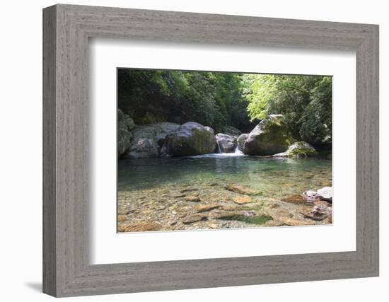 USA, North Carolina, Great Smoky Mountains National Park. Big Creek Trail. Midnight Hole-Trish Drury-Framed Photographic Print