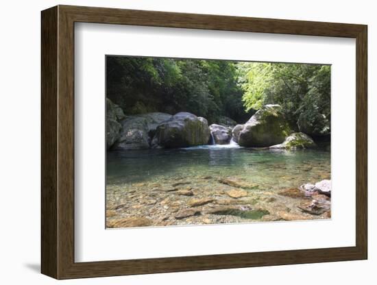 USA, North Carolina, Great Smoky Mountains National Park. Big Creek Trail. Midnight Hole-Trish Drury-Framed Photographic Print
