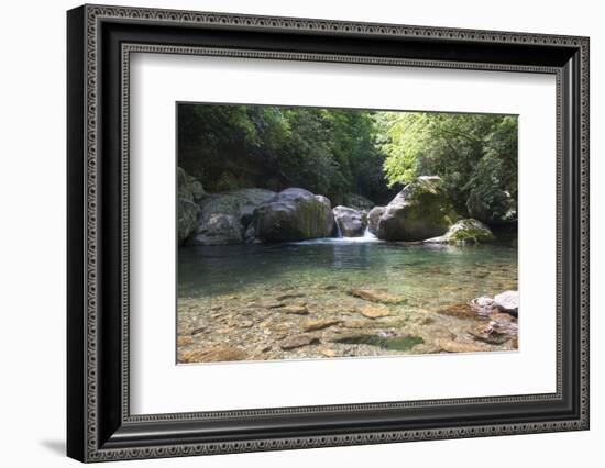 USA, North Carolina, Great Smoky Mountains National Park. Big Creek Trail. Midnight Hole-Trish Drury-Framed Photographic Print