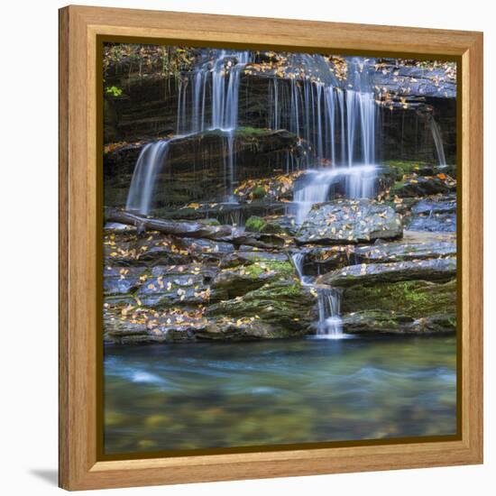 USA, North Carolina, Great Smoky Mountains. Scenic of Tom Branch Falls.-Jaynes Gallery-Framed Premier Image Canvas